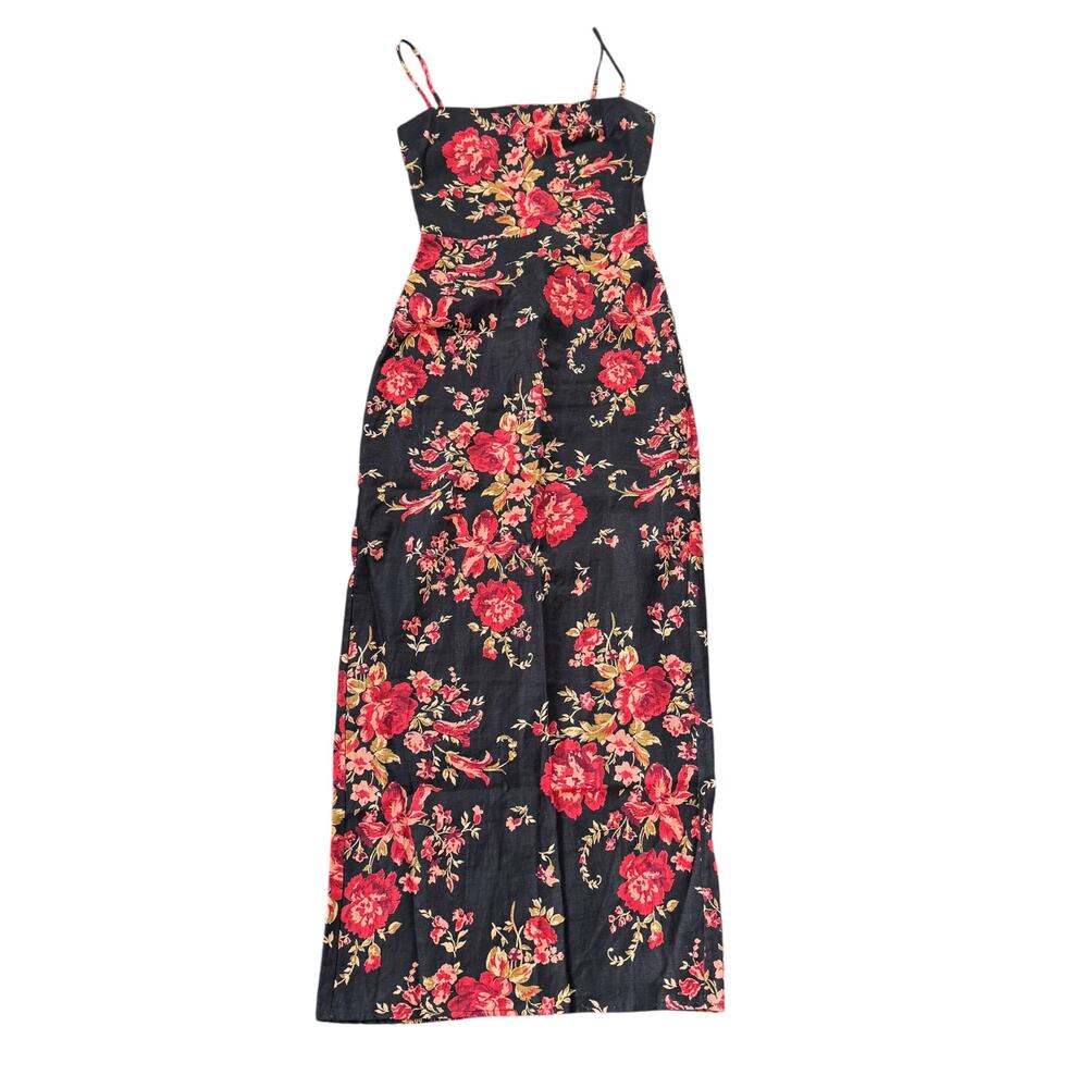 Reformation Frankie Linen Midi Dress Admire Floral